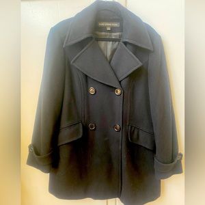 FLEET STREET WOOL Blue Peacoat